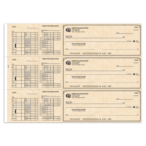 Hourly Payroll Check - Antique
