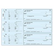 Hourly Payroll Check - Blue