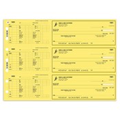 Hourly Payroll Check - Yellow