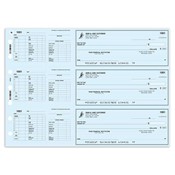 Hourly/Salary Payroll Check - Blue