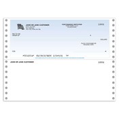 Continuous Feed, Check on Top - Blue Safety