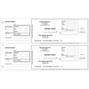 2 per page Deposit Ticket