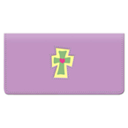 Cross Leather Cover - Purple