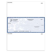 Laser Voucher, Check in Middle - Blue Marble