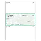 Laser Voucher, Check in Middle - Green Marble