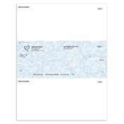 Laser Voucher, Check in Middle - Baroque Blue