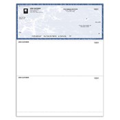 Laser Voucher, Check on Top - Blue Marble