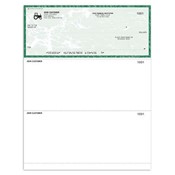 Laser Voucher, Check on Top - Green Marble