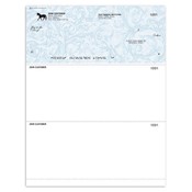 Laser Voucher, Check on Top - Baroque Blue