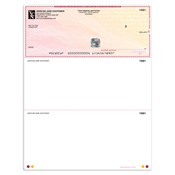 High Security Laser Voucher Check on Top - Burgundy Safety