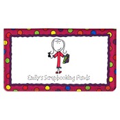 Paper People Pink Checkbook Cover (1 Character)