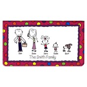 Paper People Pink Checkbook Cover (Up to 5 Characters)