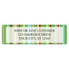 Sassy Stripes Address Labels 