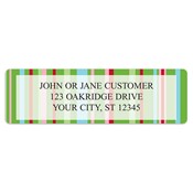 Sassy Stripes Address Labels 