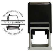 Book Round Stamp