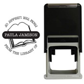Library Round Stamp