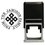 Square Knot Round Stamp