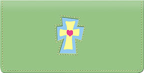 Pastel Cross Leather Cover