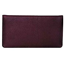 Burgundy Checkbook Cover