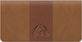 Antique Embossed Brown Leather Cover