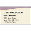 Avery Pink Business Cards