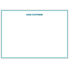 Aqua Border Cards