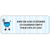 Blue Carriage Address Labels