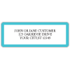 Aqua Border Sheet Labels