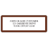 Brown Border Sheet Labels