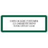 Dark Green Border Sheet Labels