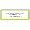 Lime Green Border Sheet Labels