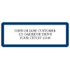 Navy Border Sheet Labels