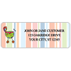 Multi Stripe Sheet Labels