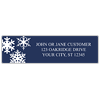 Snowflakes Address Labels