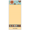 Blue Carnation Long Memo Pads