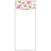 Green & Pink Flower Long Memo Pads