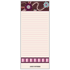 Brown Carnation Long Memo Pads