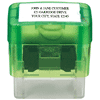 Lime Self-Inking 3-Line Stamp