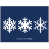 Snowflakes Folded Notes