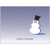 Snowman Folded Notes