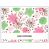 Green & Pink Flower Notes