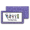 Paper People Purple Checkbook Cover (Up to 5 Characters)