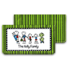 Paper People Green Checkbook Cover (Up to 5 Characters)