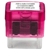 Pink Self-Inking 3-Line Stamp