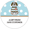 Duncan Dog Round Labels