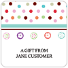 Dotty Stripe Chester Gift Labels