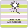 Curly Top Pom Pom Square Labels 
