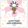 Curly Top Bouquet Gift Labels