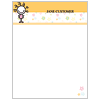 Curly Top Stripes Memo Pads