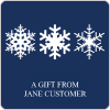 Snowflakes Square Gift Labels